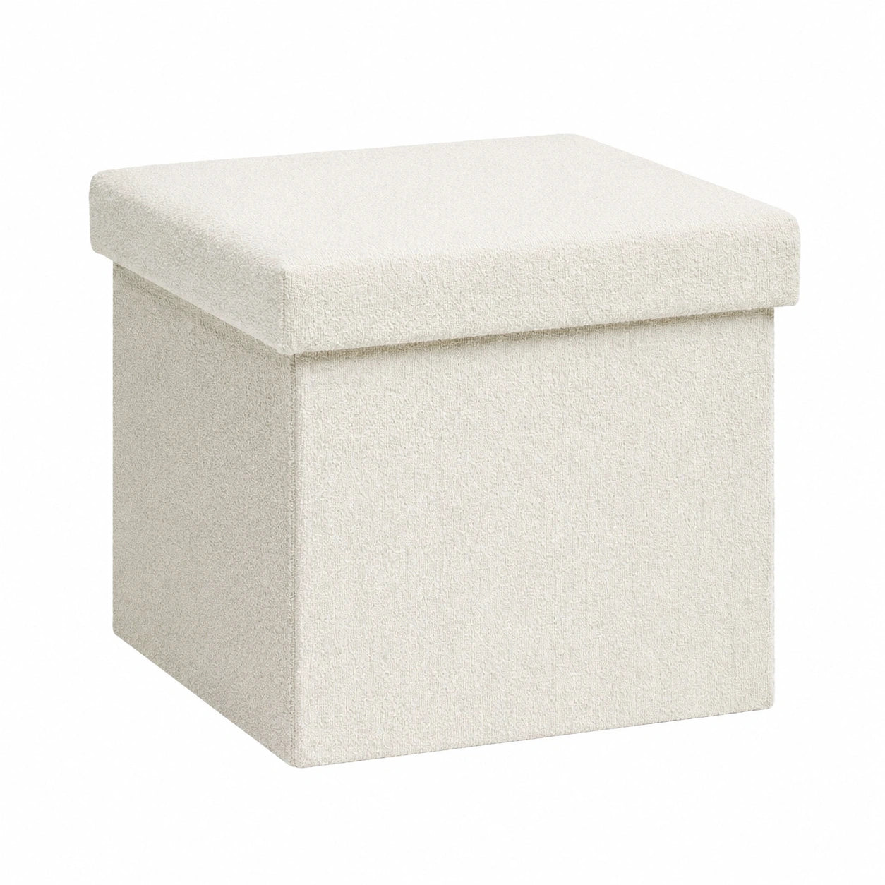 Laleni Stauraum-Sitzbank 41x31 cm - Bequeme Truhenbank aus Stoff in Beige