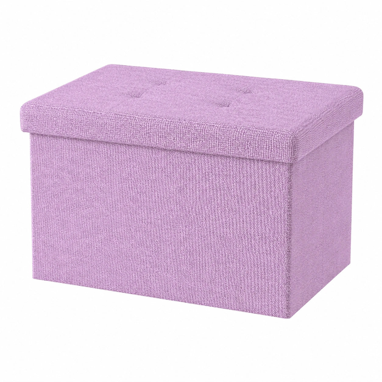 INTIRILIFE Faltbarer Sitzhocker Rosa mit Stauraum und Deckel