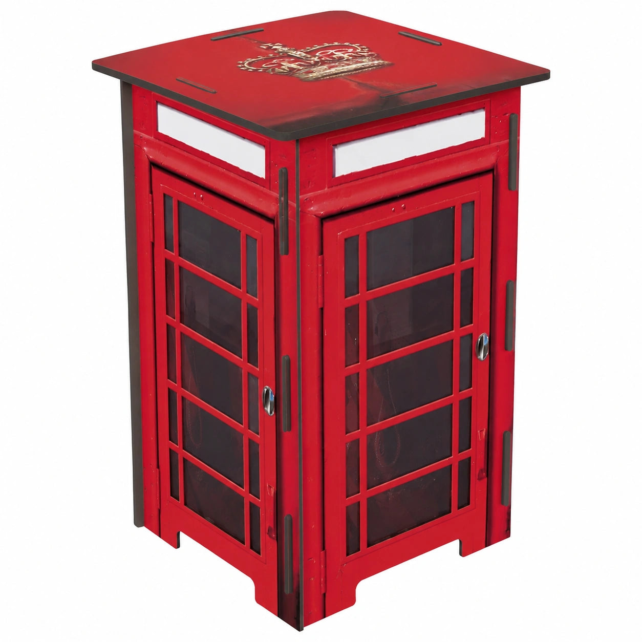 London Telefonzelle Fotohocker, Mehrfarbig, 29,5x29,5x42 cm