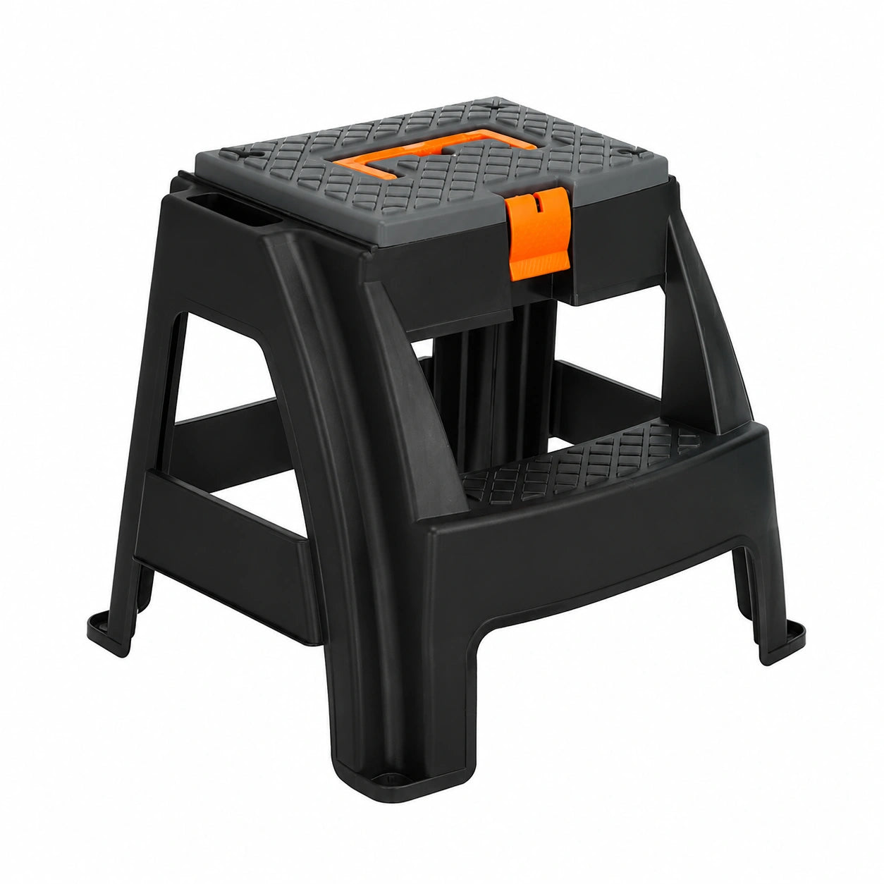 Kompakter Tritthocker aus robustem Kunststoff, 47 x 40 x 43 cm