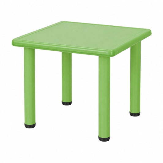 KHG Kindertisch Grün, wetterfest & langlebig, Kunststoff, 30 kg Tragkraft, 62x50x62 cm