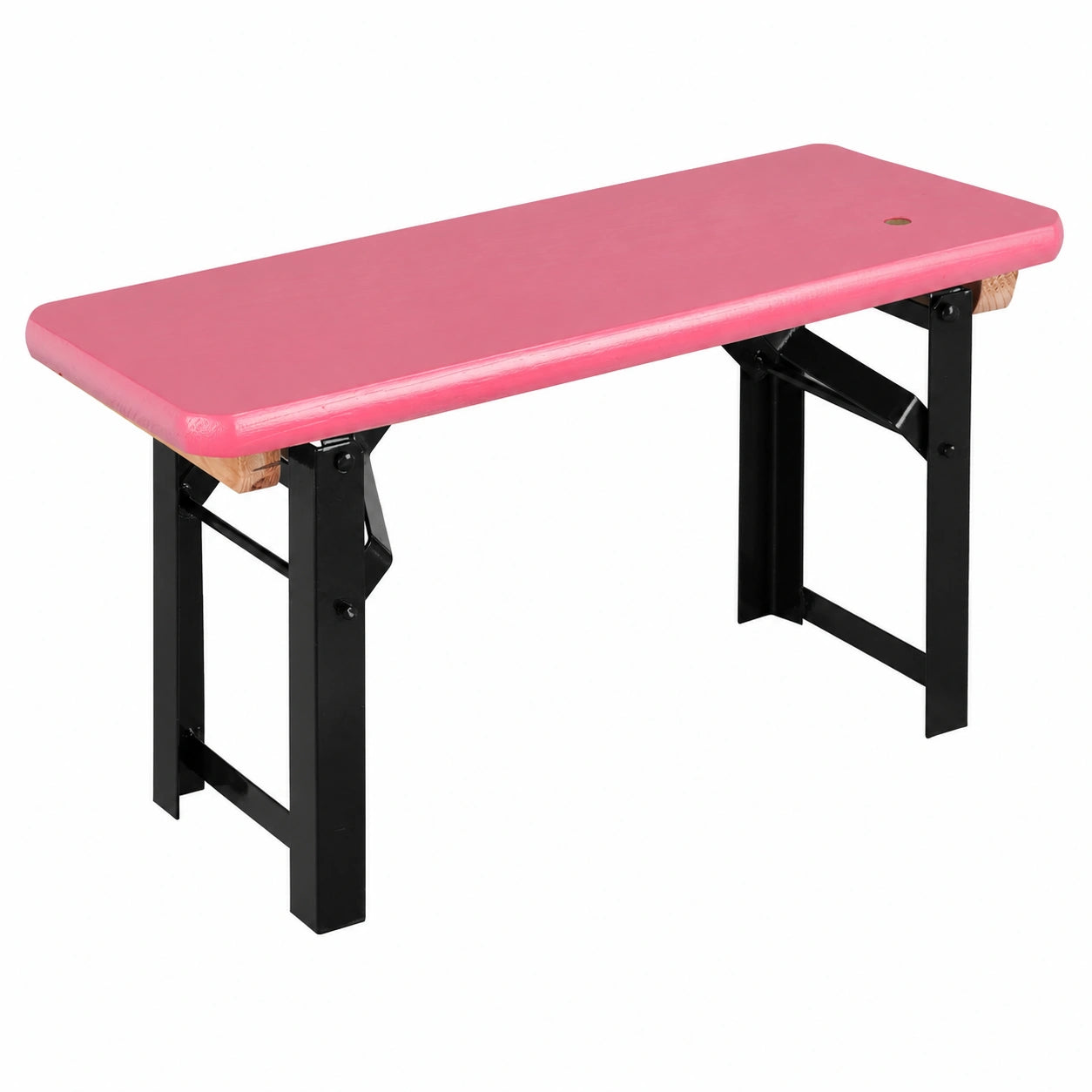 Stagecaptain BB-55 Miniatur Bierzeltbank in Pink - Dekorative Sitzbank für Buffet