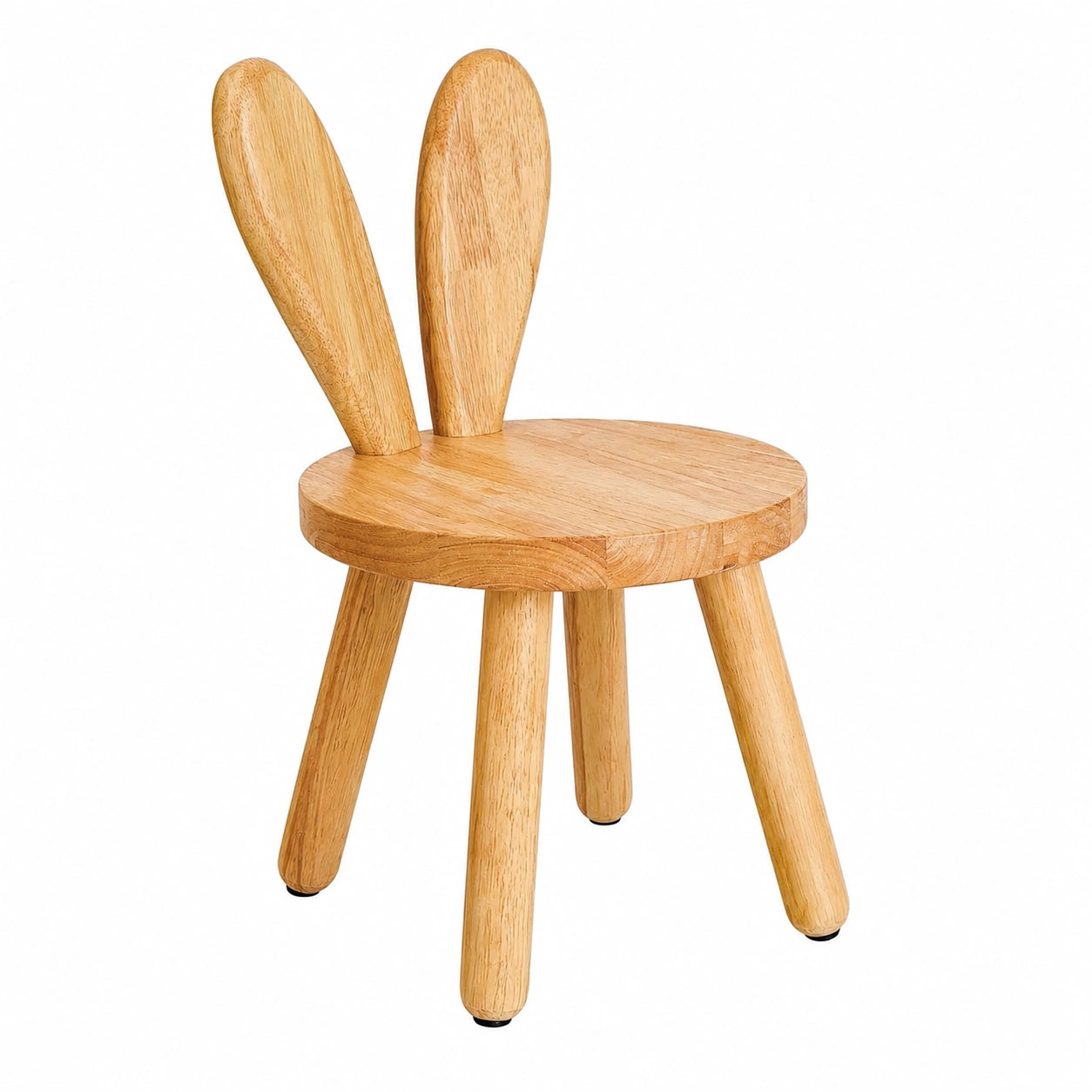 Kindersessel aus Massivholz mit Hasenohren-Design, 2er-Set, ideal zum Essen, Lesen und Spielen